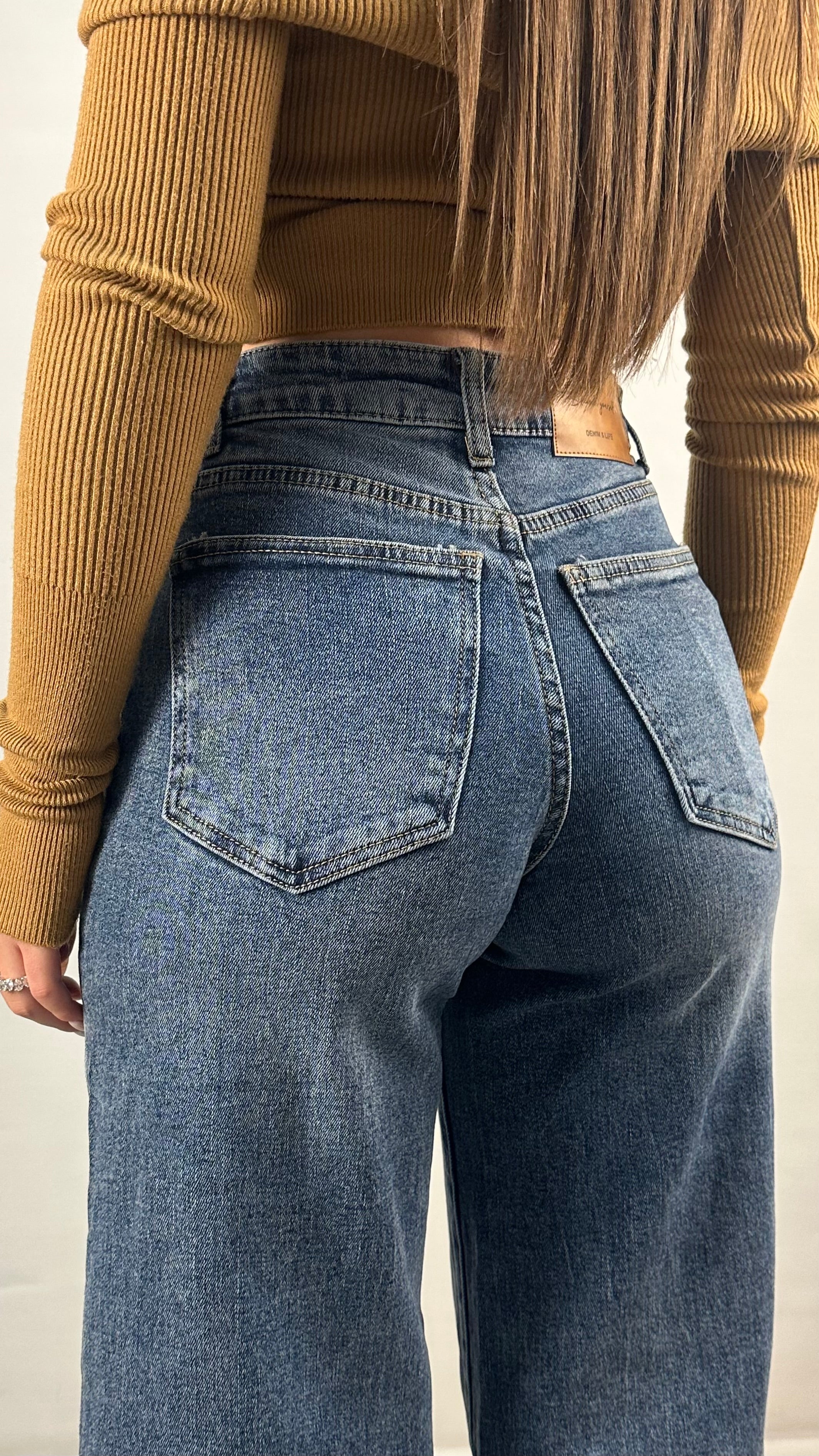 Jeans blu denim