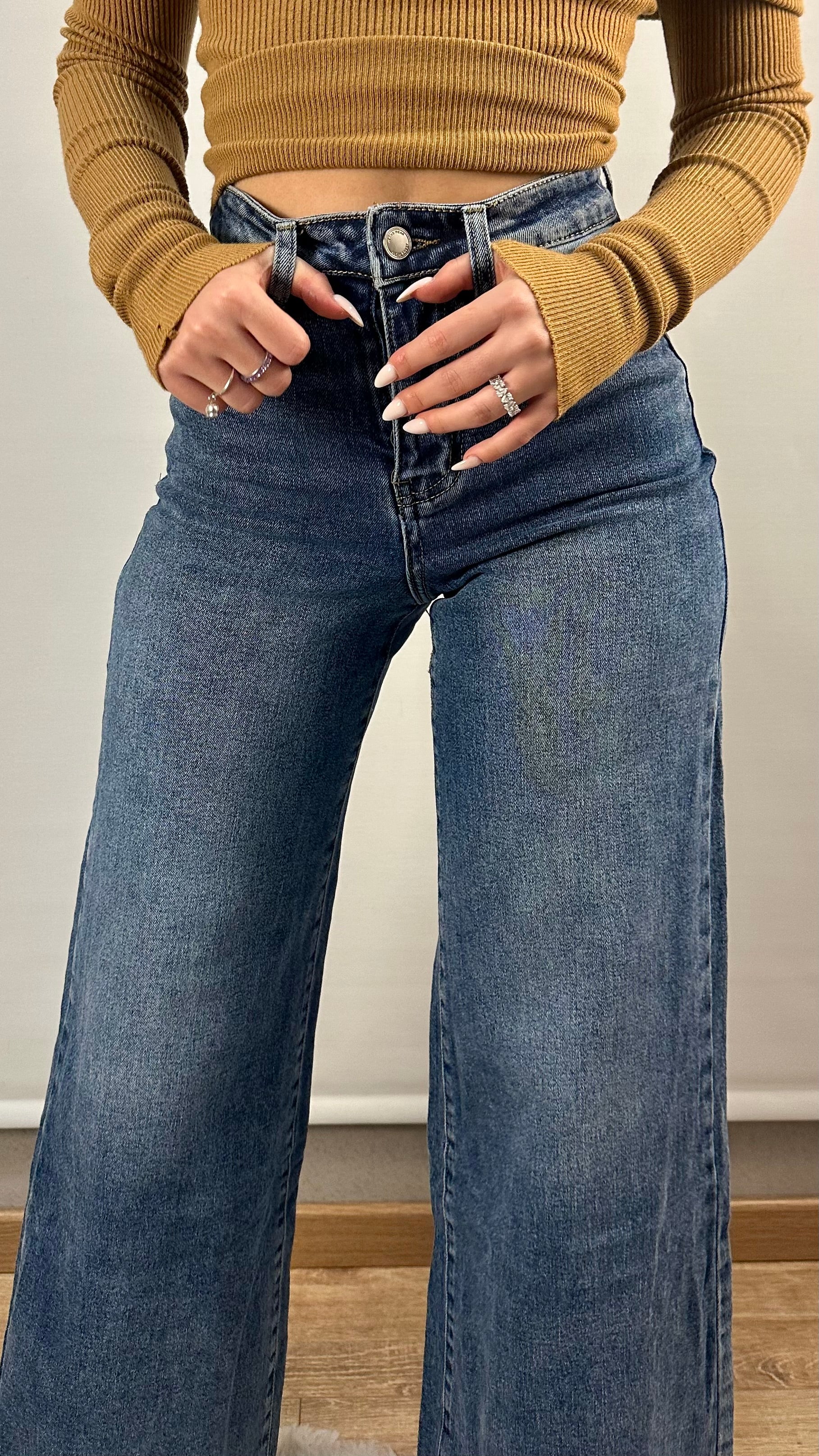 Jeans blu denim